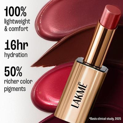 Lakme Unreal 3D Slim Bullet, Matte Finish, Nude Pop, 3.6gm - Lipsticks