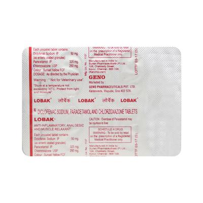 Lobak Tablet 10'S - Pain relief-Nsa