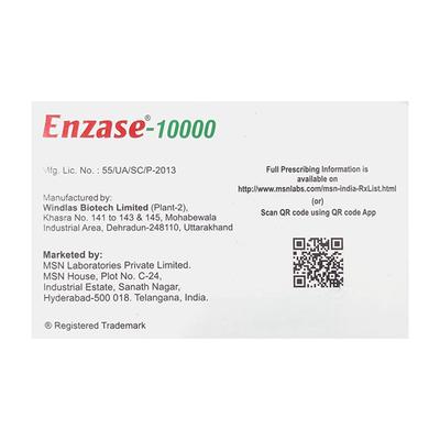 ENZASE 10000 Capsule 10's - Digestion-Dig