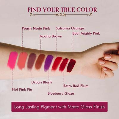 TAC - The Ayurveda Co. Beet Mighty Pink Lip Cheek & Eye Tint, Shea Butter Moisturising Matte 5gm - Lip Stains & Tints