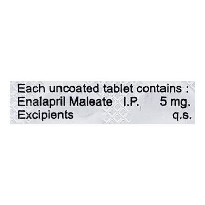 Enal 5mg Tablet 10'S - Hypertension-ACE