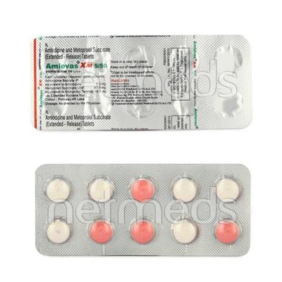 Amlovas XM 5/50mg Tablet 10'S - Hypertension-Cal
