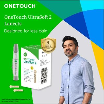 Onetouch Ultra Soft 2 Lancets 25's - Blood Glucose Monitors/Test Strips