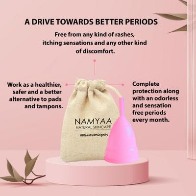 Namyaa Ultra Large Reusable Menstrual Cup 50 gm - Menstrual Cups