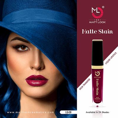 Matt Look Matte Stain Non Transfer Long Lasting Liquid Lipstick for Hydrated - 13N More Mauve 6 gm - Liquid Lipsticks