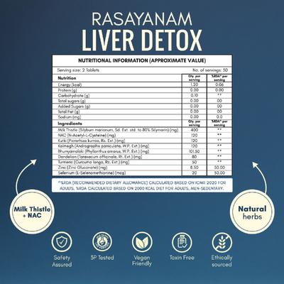 Rasayanam Focus First Liver Detox Tablets 60's - Vital Health