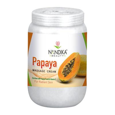 Nandika Beauty Face Massage Cream - Papaya Massage 800 gm - Face Creams