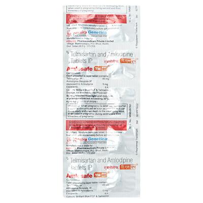 Amlosafe TM 40mg Tablet 10'S - Hypertension-Ang