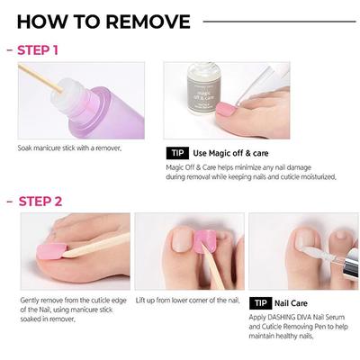 Dashing Diva Magicpres Nail Polish - Plum Sparkle 1's - Nail Care
