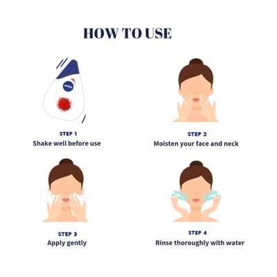 Nivea Face Wash for Normal Skin, Milk Delights Saffron 100 ml - Face Wash & Cleansers