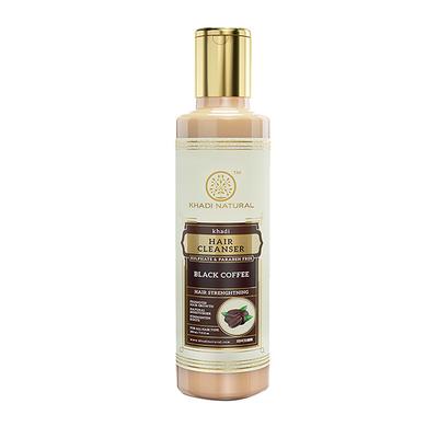 KHADI NATURAL BLACK COFFEE CLEANSER/SHAMPOO SULPHATE PARABEN FREE 210 ml - Shampoos