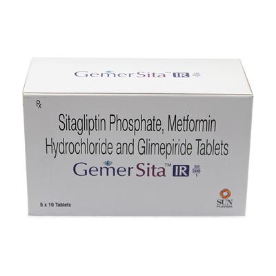 GEMER SITA IR 50/500/1 Tablet 10's - Diabetes-Ant