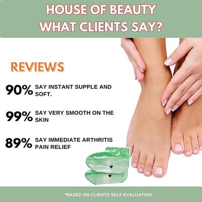 House of Beauty Aloe Vera Paraffin Foot Socks For Home Pedicure To Smoothen Cracked Heels (1Pair) 1's - Manicure & Pedicure Kits