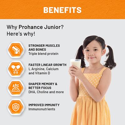 PROHANCE JUNIOR VANILLA FLAVOUR Powder 400gm - Supplements-Vam