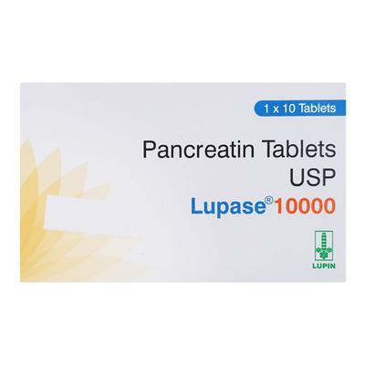Lupase 10000 Tablet 10'S - Digestion-Dig