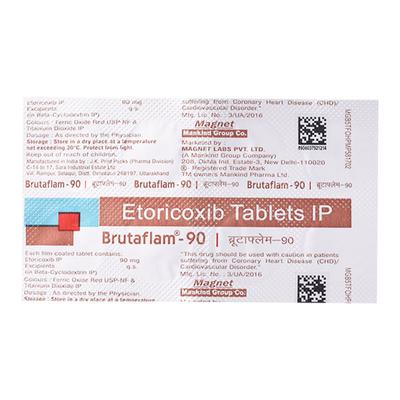 Brutaflam 90mg Tablet 10'S - Pain relief-Nsa