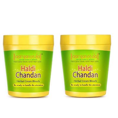 Aryanveda Herbal Bleach Cream - Haldi Chandan (Pack of 2 x 250 gm) - Face Bleach