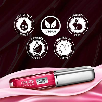 Faces Canada Beyond Shine Lip Gloss with Macadamia Oil - Homegirl 02 3 ml - Lip Glosses