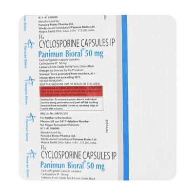 Panimun Bioral 50mg Capsule 6'S - Auto Immune Disease-Imm