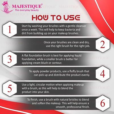 Majestique lips and eyes beauty combo 1's - Eye Brush