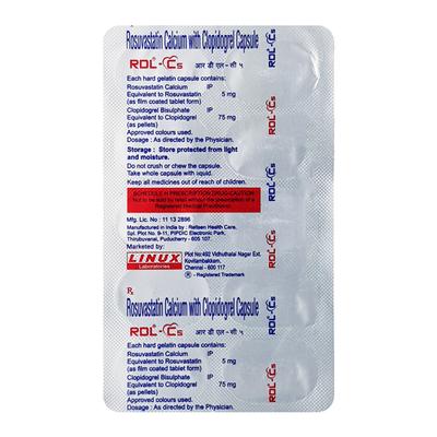 RDL C 5mg Capsule 10'S - High Cholesterol-Dys