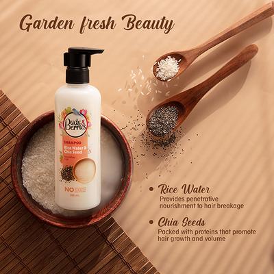 Buds & Berries Rice Water and Chia Seeds Shampoos 300 ml - Shampoos