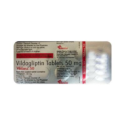 VILDANA 50mg Tablet 10's - Diabetes-Ant