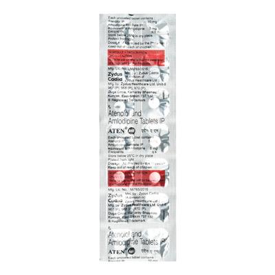 Aten AM 50mg Tablet 14'S - Hypertension-Bet