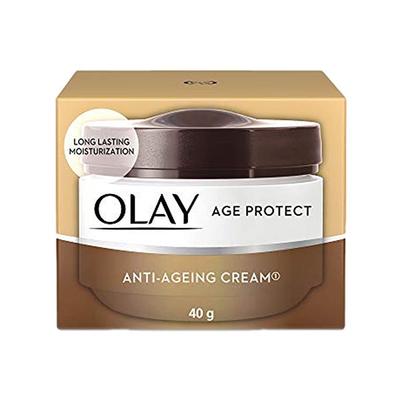Olay Age Protect Anti-Ageing Cream Lightens Dark Spots and Reduces Wrinkles 40 gm - Face Serum
