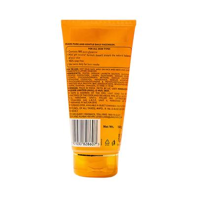 Pears Pure And Gentle Daily Cleansing Facewash 150 gm - Face Moisturizers