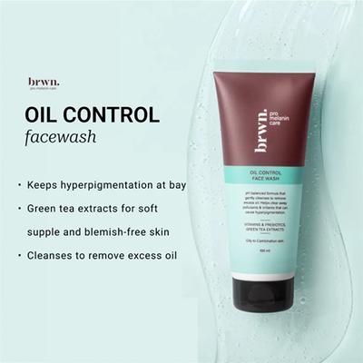 Brwn Pro Melanin Care Oil Control Face Wash Oily to Combination Skin 100ml - Face Wash & Cleansers