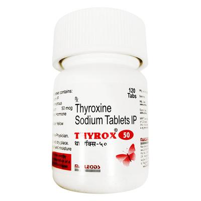 THYROX 50 Tablet 120's - Hypothyroidism