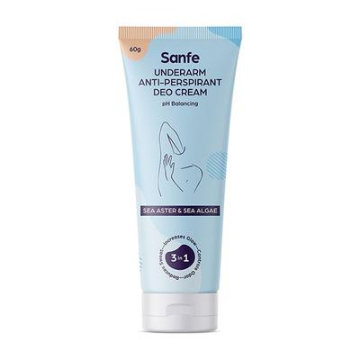 Sanfe Underarm Anti-Perspirant Deo Cream - Sea Aster & Sea Algae 60 gm - Lotions & Creams