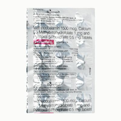 Folsafe L Tablet 15's - Supplements-Cal