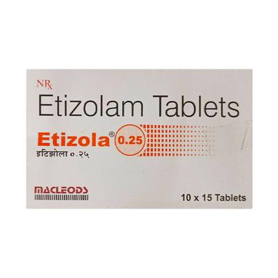 ETIZOLA 0.25 Tablet 15's - Anxiety-Anx