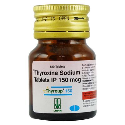 THYROUP 150mcg Tablet 120's - Hypothyroidism
