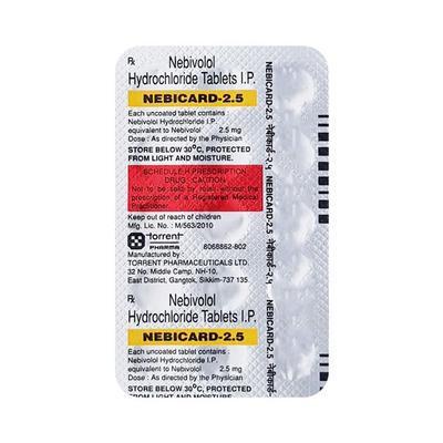 Nebicard 2.5mg Tablet 15'S - Hypertension-Bet