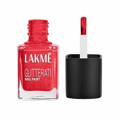 Lakme Absolute Glitterati Collection Nail Gloss 113 Pink Fever 12ml - Nail Polish
