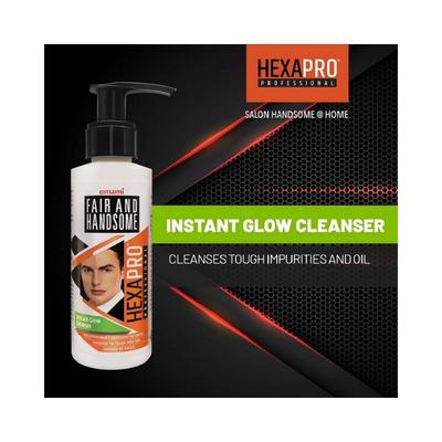 Fair And Handsome Hexapro Professional Instantglow Cleanser 120 gm - Face Wash & Cleansers