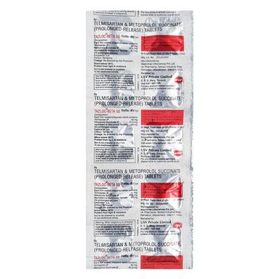 Tazloc Beta 50mg Tablet 10'S - Hypertension-Ang