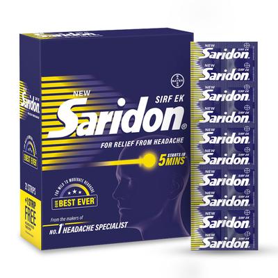 SARIDON NEW Tablet 10's - Pain relief-Ano