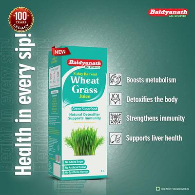 Baidyanath Wheat grass Juice 1 l - Speciality Medicines