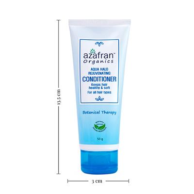 Azafran Organics Aqua Halo Rejuv Conditioner 50 gm - Straight Hair