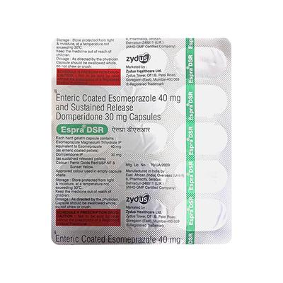 ESPRA DSR Capsule 15's - Ulcer/Reflux/Flatulence-Aaa