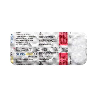 Suprabenz 0.50mg Tablet 10'S - Anxiety-Anx