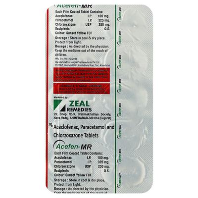 Acefen MR Tablet 10'S - Muscle Spasm-Mus