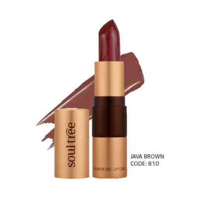 Soul Tree Ayurvedic Lipcare Colour Rich 810 with Organic Sweet Almond Oil, Essence Of Rose 4gm - Lipsticks