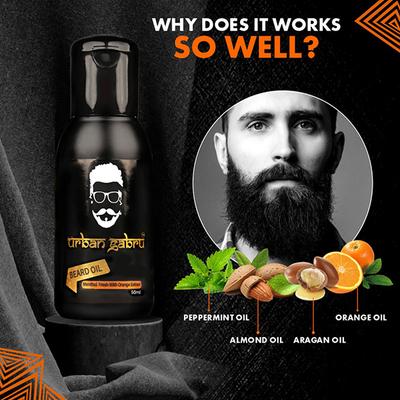 Urbangabru Beard Oil -Growth Softener Conditioner 100 % Natural 50 gm - Beard Oil