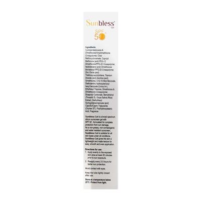 SUNBLESS SPF 50+ PA+++ SILICON SUNSCREEN MATTE FINISH Gel 30g - Sunscreen Preparations-Emo