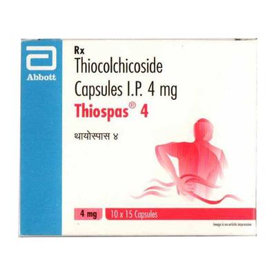 THIOSPAS 4 Capsule 15's - Muscle Spasm-Mus